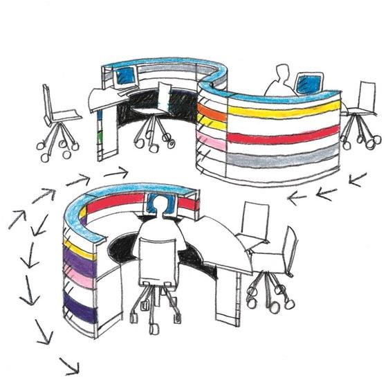 NEWTOM by Ultom Модульная стойка администратора Twist sun-id-1488173 - Вид №8