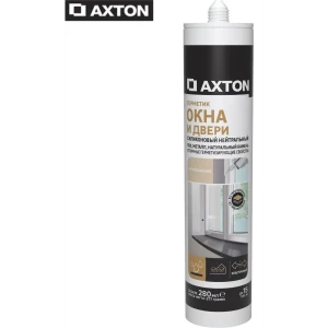 Герметик для окон и дверей Axton нейтральный бесцветный 280 мл