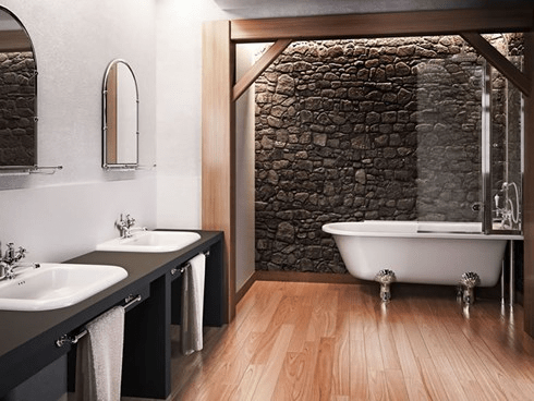 Ванна акриловая Hampton правосторонняя с ножками L3C Hampton Burlington E14, L3C - Вид №1