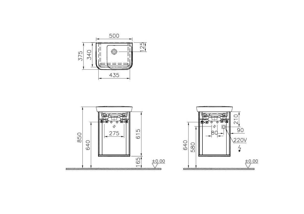 60789 Раковина Vitraglobal Sento - Вид №1