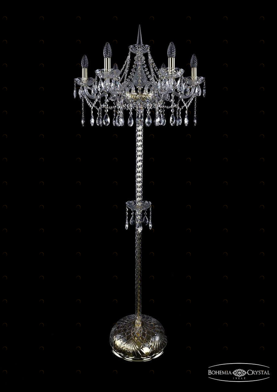 Торшер Bohemia Ivele 1413T2/6/200-160/G BOHEMIA IVELE ПОД СТАРИНУ, СВЕЧА, ЭЛИТНЫЕ 219616 Золото 