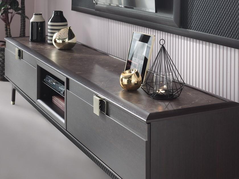 Enza Home Оборудованная стена из массива дерева с подставкой под телевизор Navona sun-id-1425503 - Вид №3