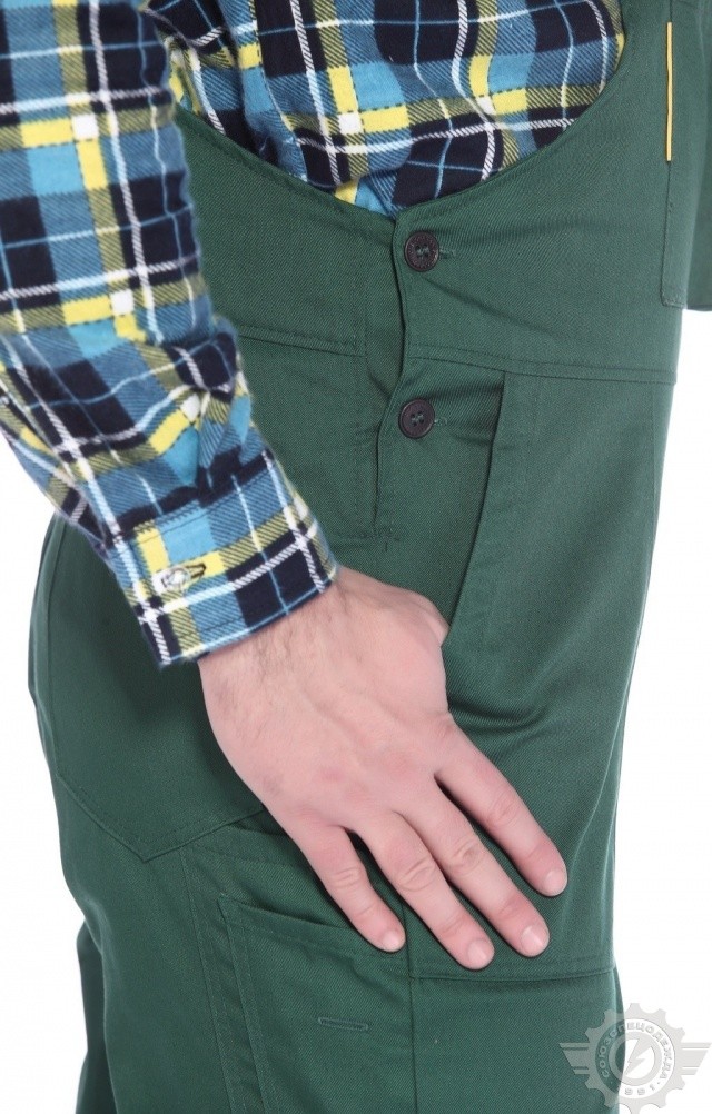 5022585 Полукомбинезон "Эксперт-2" зеленый  Летняя спецодежда  размер 64-66/182-188  - Вид №9