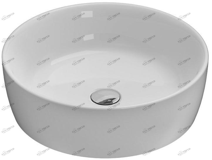 Ge048.bi Накладная раковина на столешницу  овальная Ceramica Globo Genesis