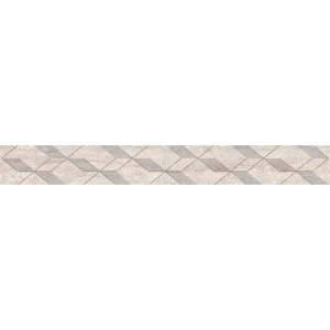 Бордюр настенный Azori Ascoli Diamond 7.5x63 см 0.047 м² камень цвет серый