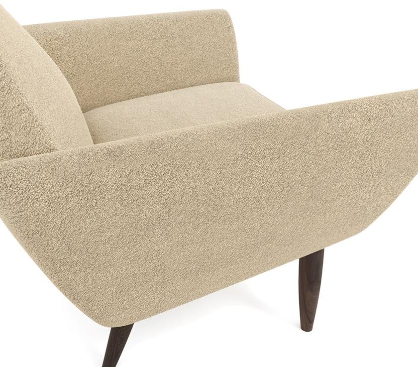 Mytto Кресло с обивкой из ткани с подлокотниками Iconic sun-id-1384044 - Вид №3