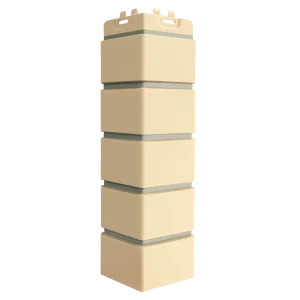 Угол Grand Line Design Клинкерный кирпич цвет бежевый со швом RAL7006