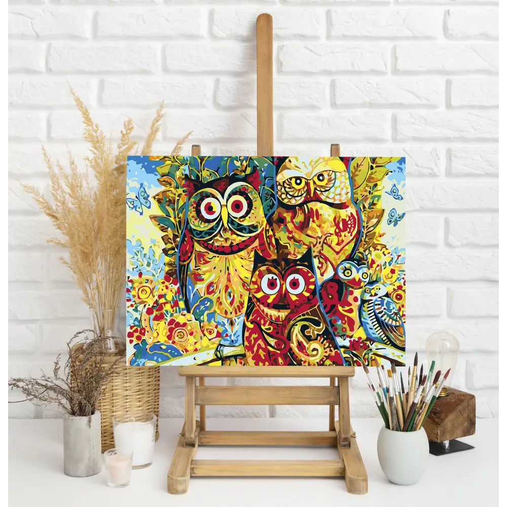 Картина по номерам Пернатые матрешки 40х50 см FBRUSH STLM-2000947 - Вид №2