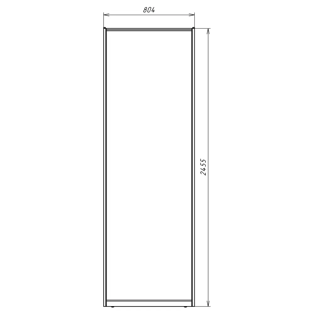 Дверь-купе KONSENSA 244.5x80.4 см МДФ цвет бетон профиль черный 89444099 STLM-2025274  - Вид №10