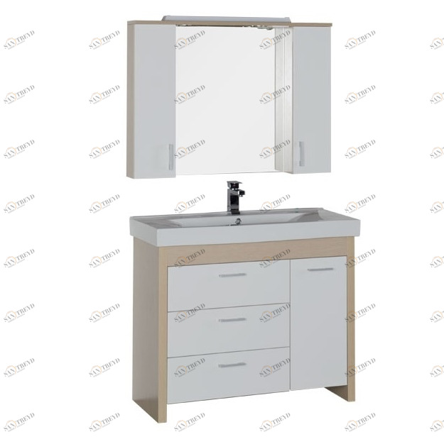 Комплект мебели Aquanet Тиана 100 светлый дуб 00172819