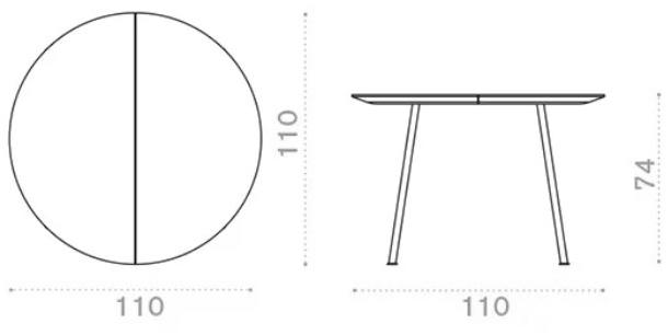 Ethimo Круглый садовый стол из тика Agave Agttdint0 - Вид №4