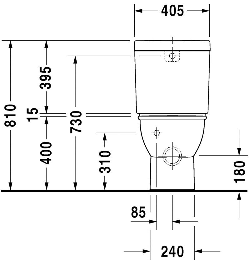 2138092000 Компакт унитаз с бачком Белый Duravit Darling New Германия - Вид №6
