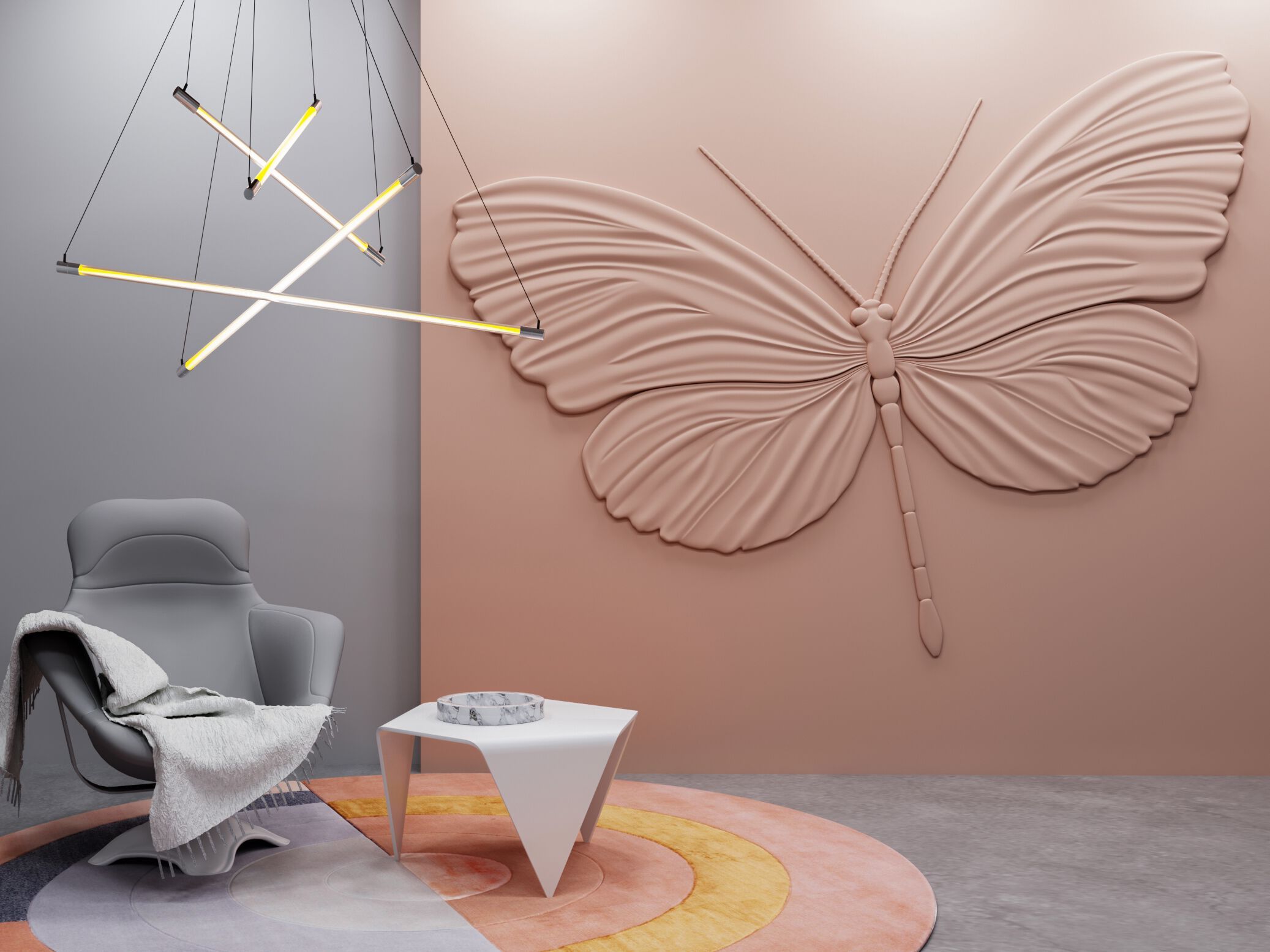 Трехмерная декоративная гипсовая панель WallDeco Pano ARCH-00094221