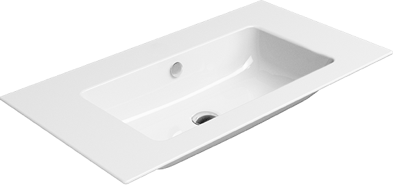 8838111 Подвесная раковина настенная овальная GSI ceramica Pura белая - Вид №1