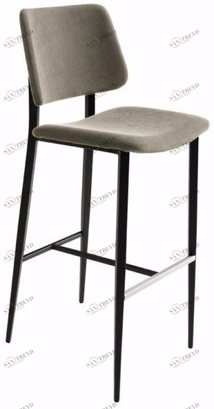 Midj Табурет высокий, обитый тканью, со спинкой Joe sun-id-1377259