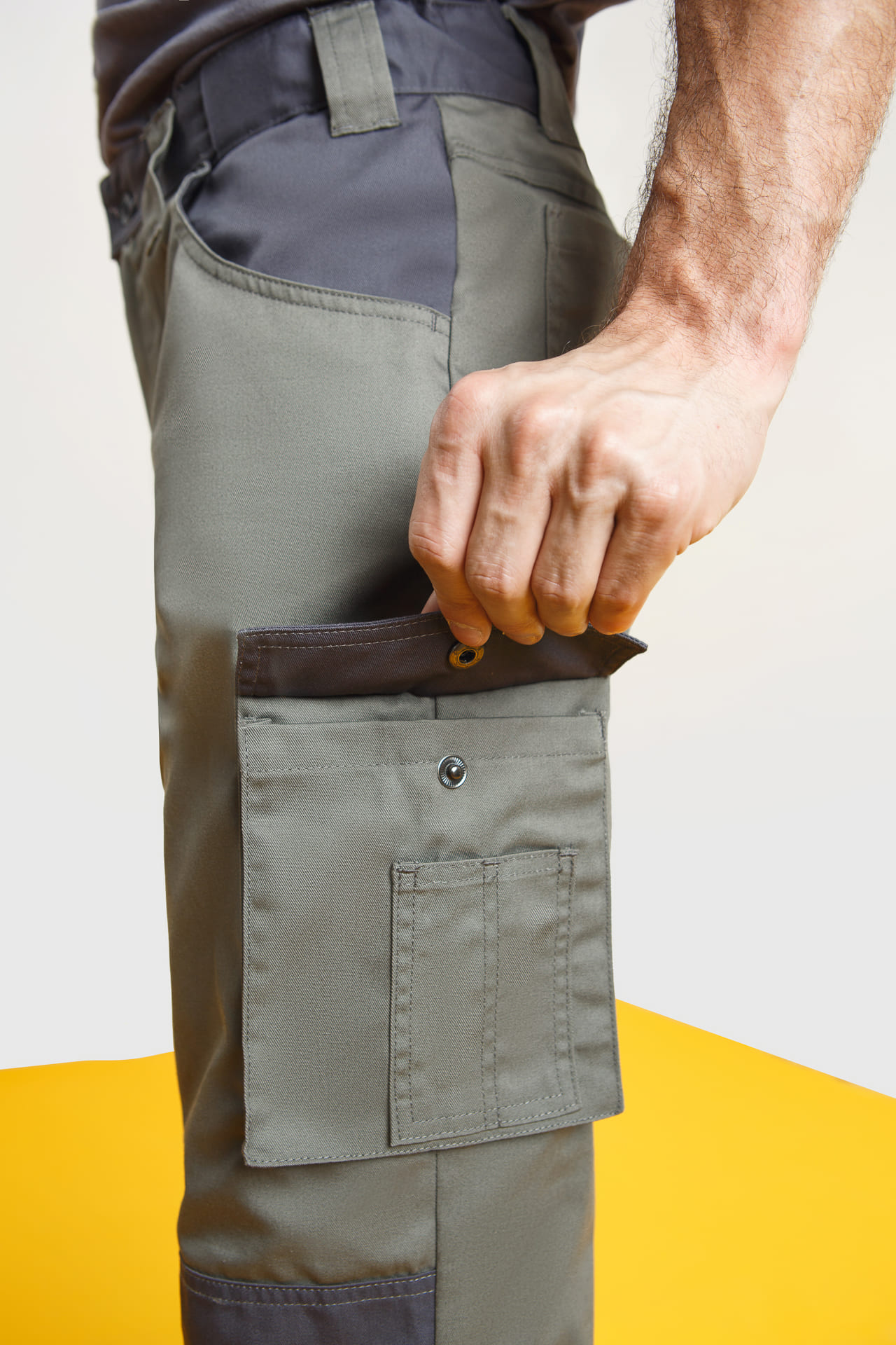 4974820 Костюм  NEW серый хаки графит STATUS  Летняя спецодежда  размер 60-62/170-176  - Вид №14