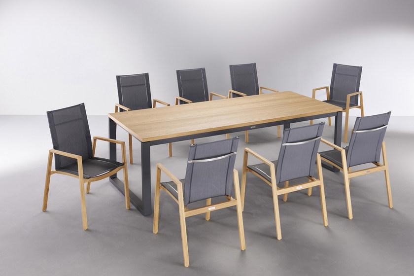 MOBIKA GARDEN Прямоугольный садовый стол из тика sun-id-1368283 - Вид №1