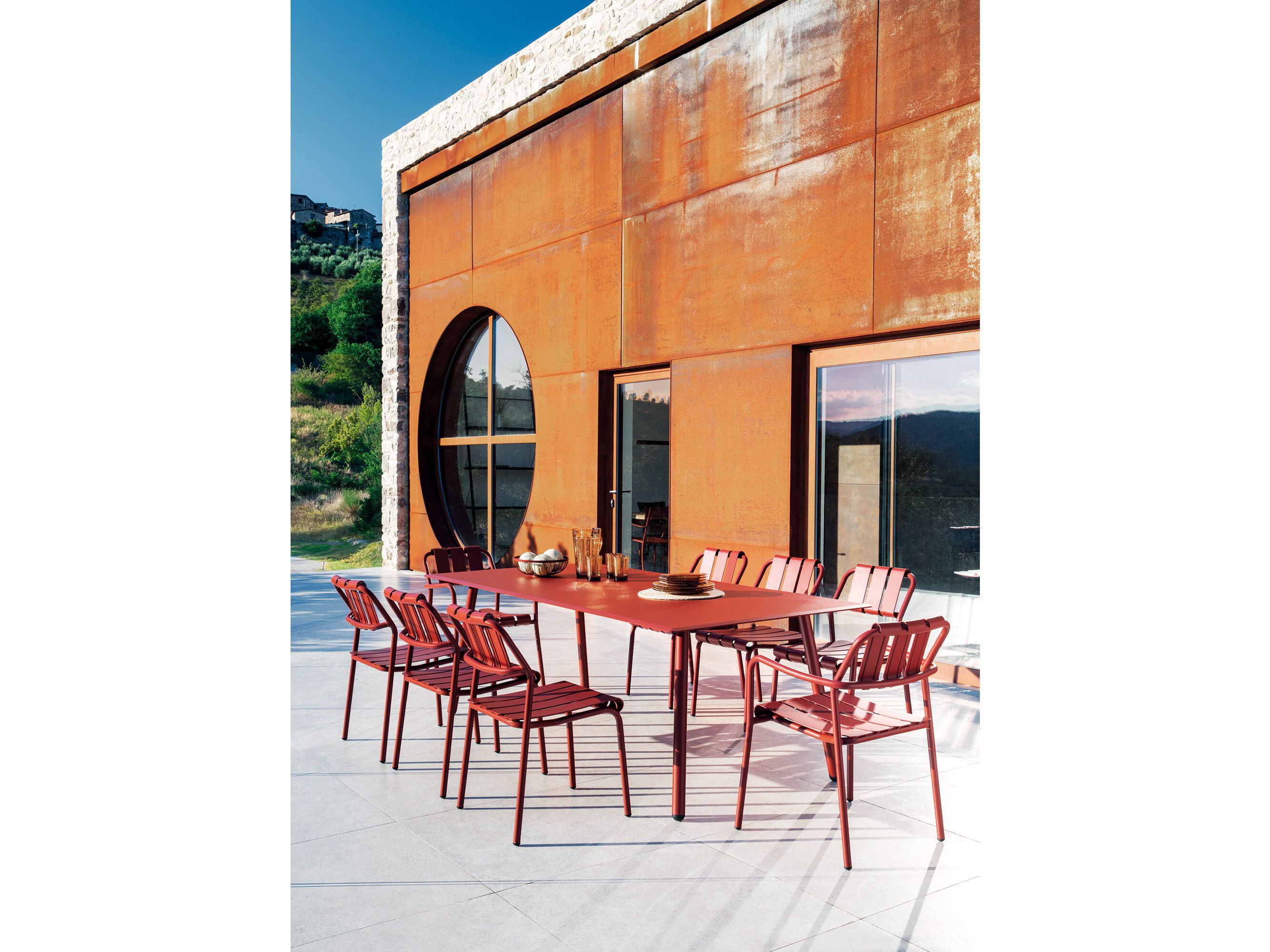 Алюминиевый штабелируемый садовый стул Vermobil Verdea ARCH-00138759 - Вид №3