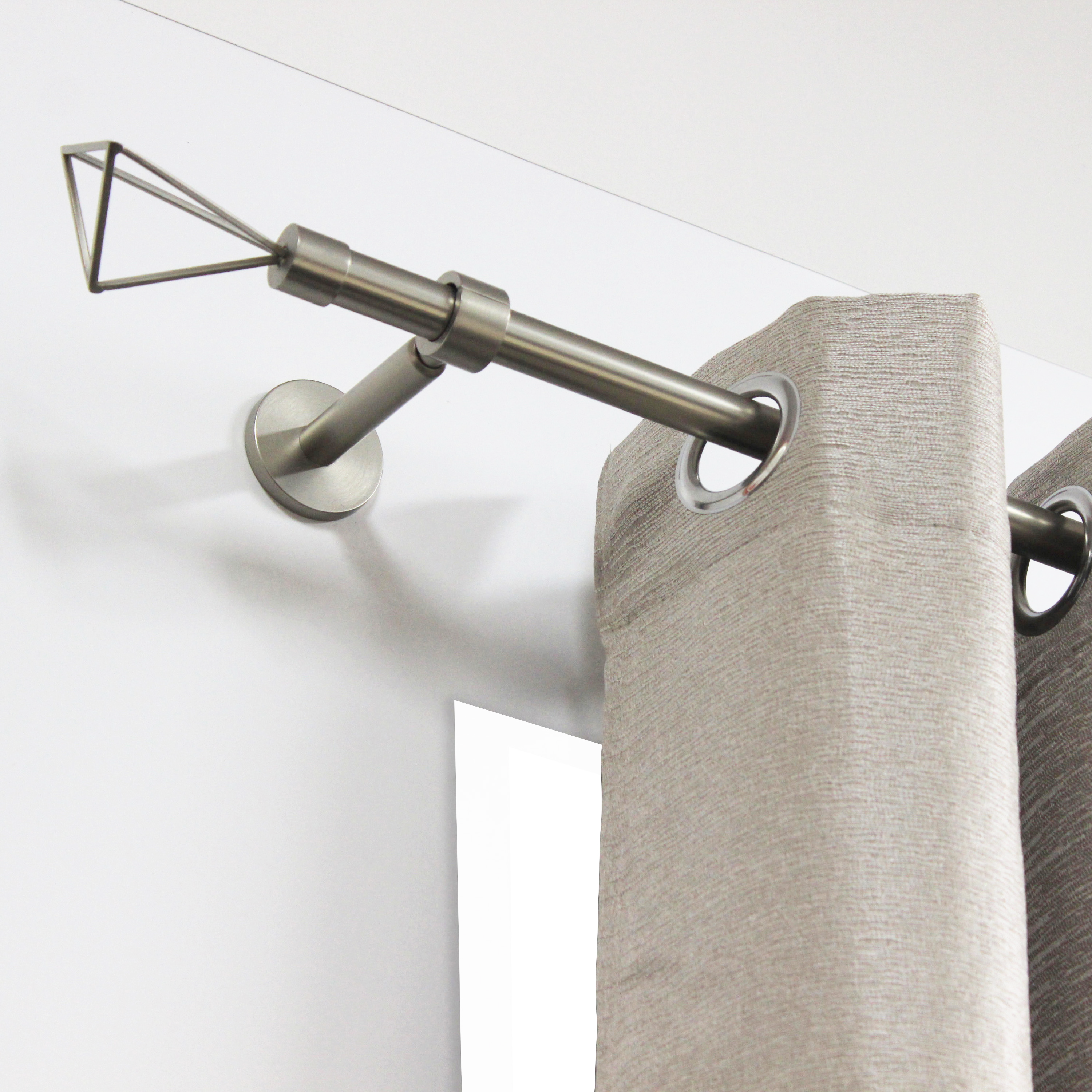 INSPIRE Наконечники треугольные для карнизов матовый никель 2 шт 82549346 STLM-0029536 - Вид №3