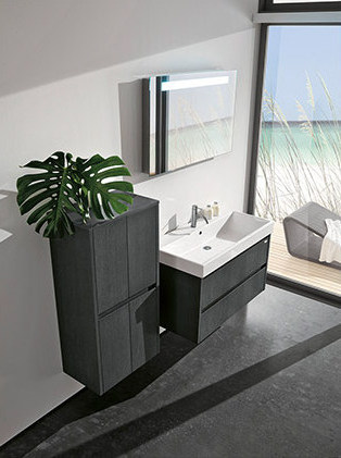 QUBE1 Комплект мебели cm 100+55 Berloni Bagno 43237 - Вид №3