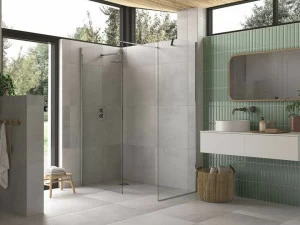 Flair Showers Душевая кабина с двумя стеклянными панелями и стабилизатором поперечной устойчивости Ayo Ayo10mwr100sc