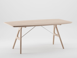 Прямоугольный обеденный стол из массива дерева