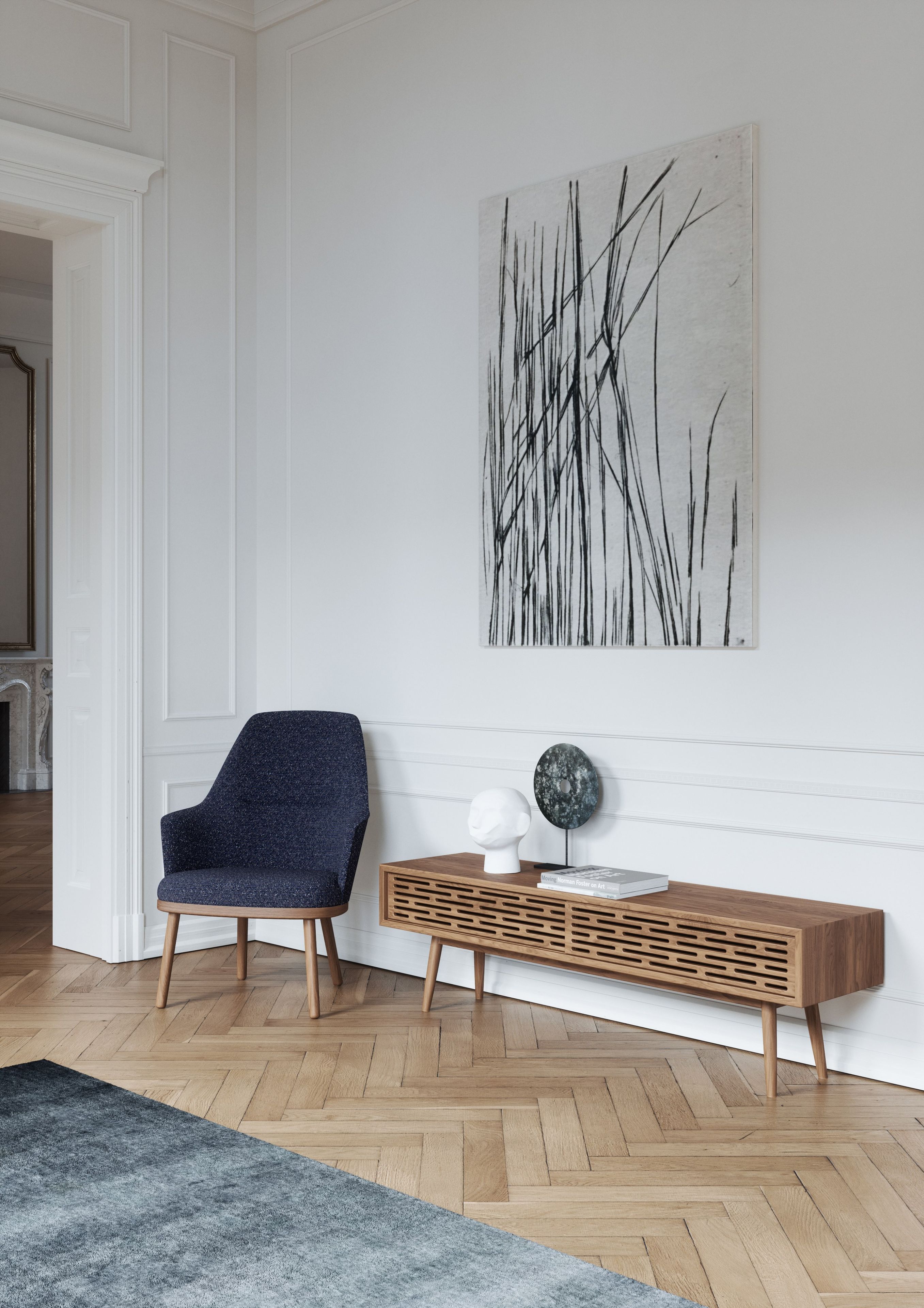 Тканевое кресло Wewood Sartor ARCH-00001784