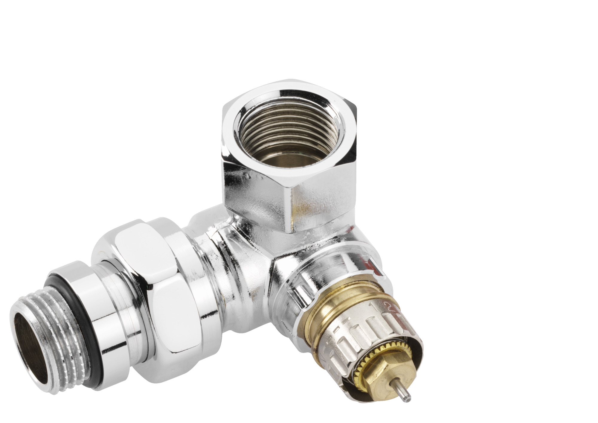 Danfoss Клапан RTR-N/RA-N для двухтрубной системы отопления Клапан термост. RA N углов хром правый 013G4239  - Вид №22