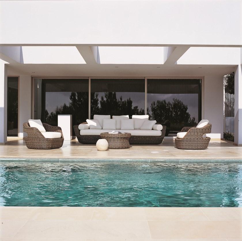 Unopiù Садовый диван 3 мест из waprolace® Eden Eddit - Вид №1