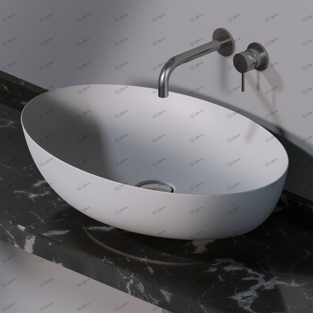 L600117 Накладная раковина на столешницу  овальная A. e T. Italia ELITE AeT ITALIA