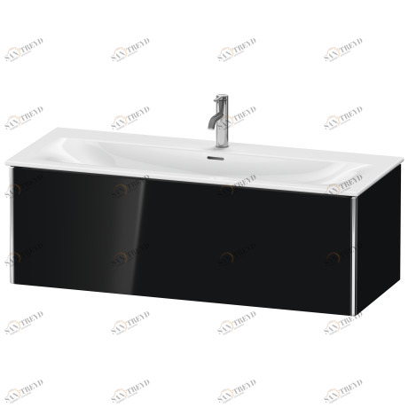 XS422604040 Тумбочка подвесная XSquare #XS4226 1210 x 478 мм Черный глянцевый лак Duravit