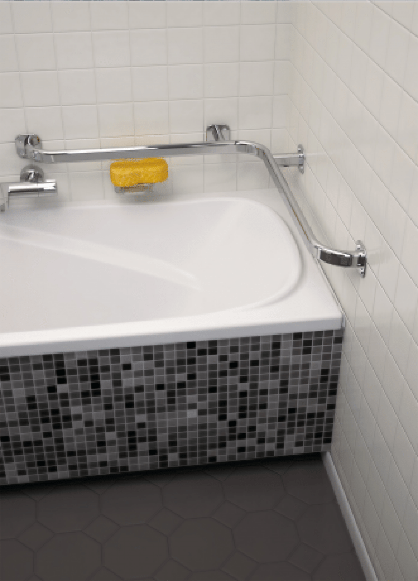 Сантехнические аксессуары WBPLX003 Горизонтальный поручень Terma ∅ 25  - Вид №4