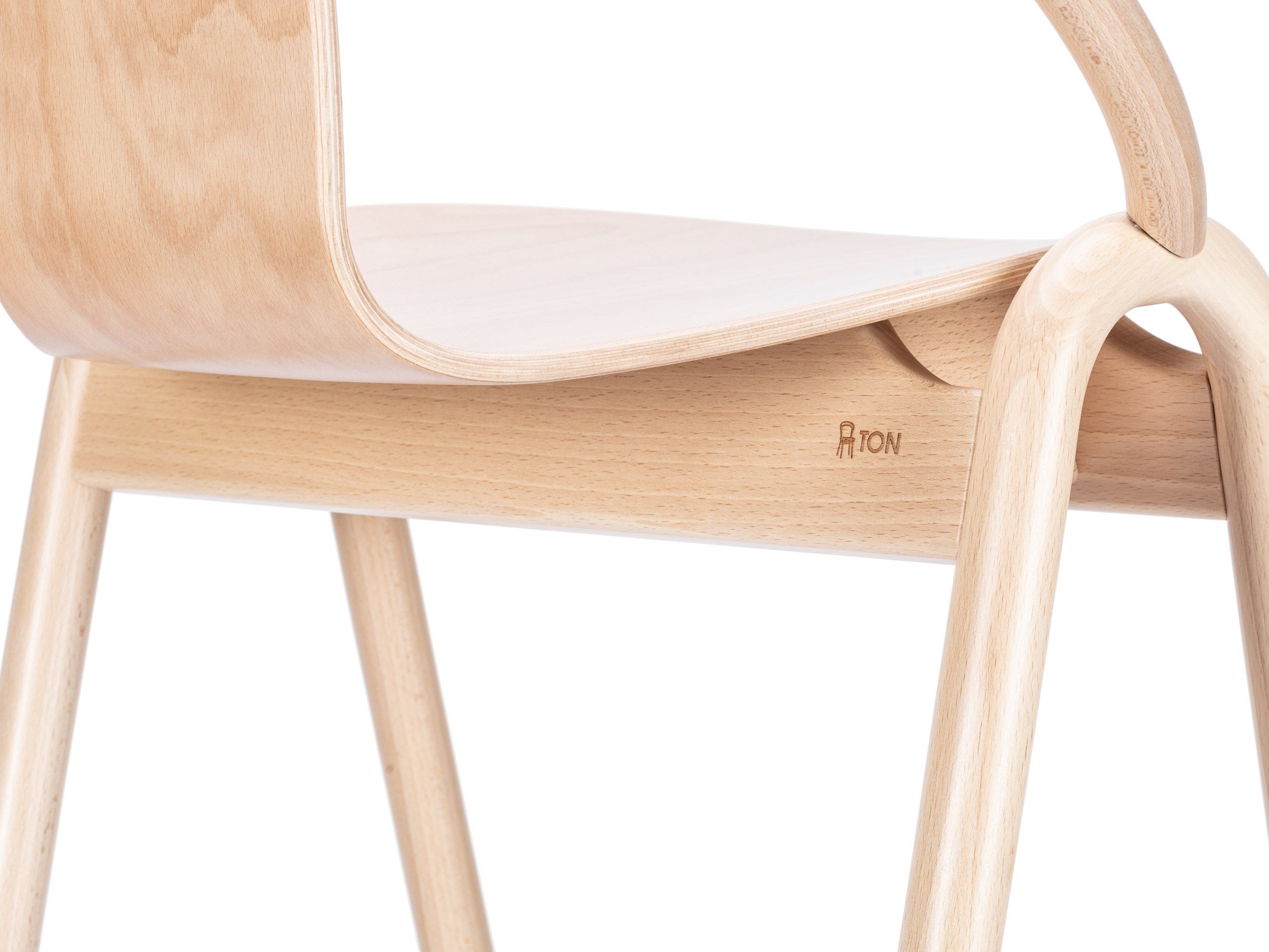 Высокий деревянный стул со спинкой TON AGAIN ARCH-00060401 - Вид №13