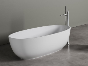 Овальная ванна в центре комнаты Corian®