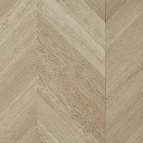 Паркет Ёлка Coswick Пастель Дуб Селект (Гладкая) 320х82,55 мм 11281247 - Вид №1