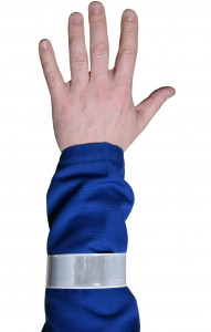 60504 Браслет светоотражающий белый  Сигнальная одежда размер