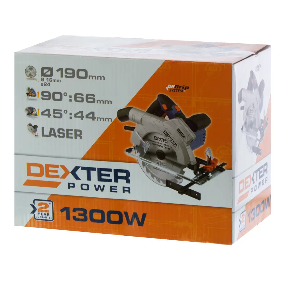 Циркулярная пила Dexter Power NC1300CS, 1300 Вт, 190 мм STLM-2013099 - Вид №4