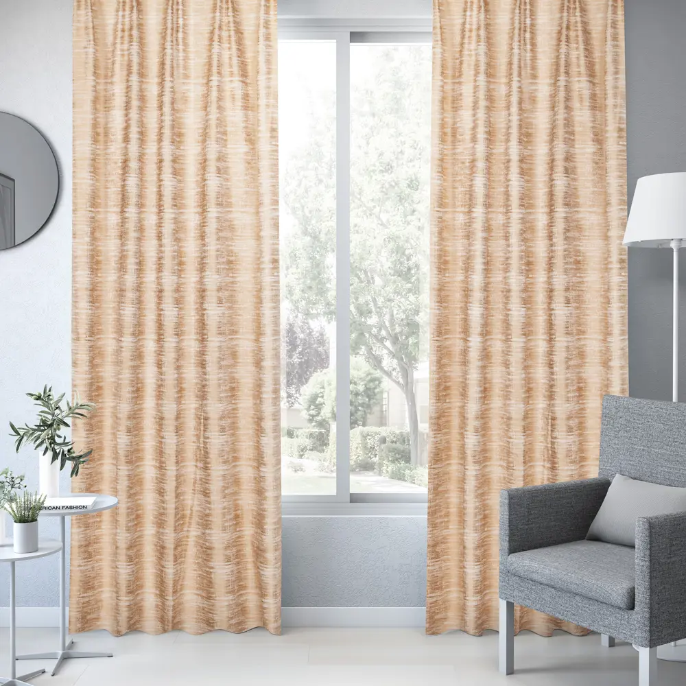 Штора на ленте Etnea 160x280 см цвет бежевый 83406879 STLM-2209975 INSPIRE  - Вид №3