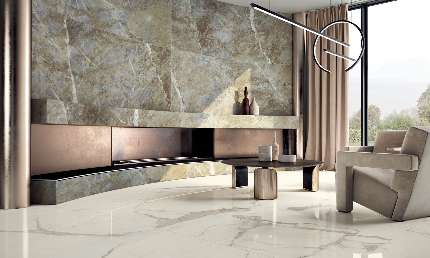 Керамогранит / напольное покрытие из ламинированного керамогранита с мраморным эффектом COTTO D'ESTE Starlight ARCH-00118724 - Вид №7