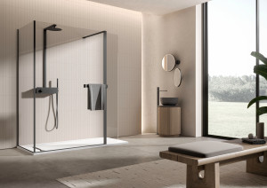 Душ из закаленного стекла