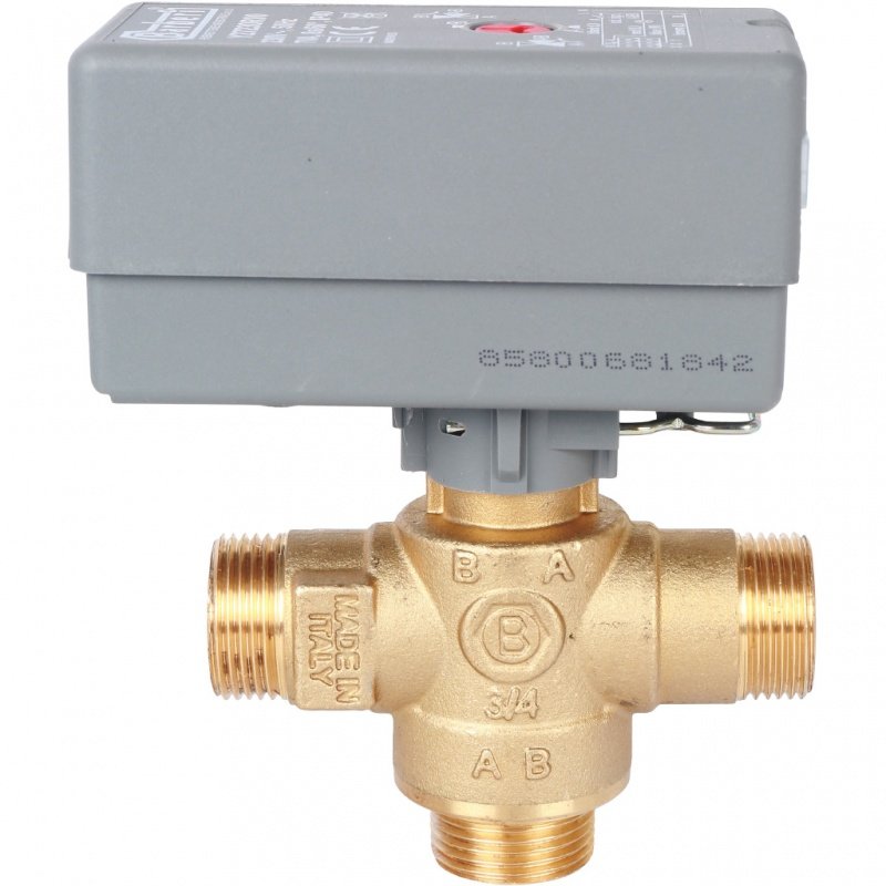 Зональный клапан STOUT 3/4" 3-ходовой 220V c сервоприводом SVM0070300020 - Вид №1