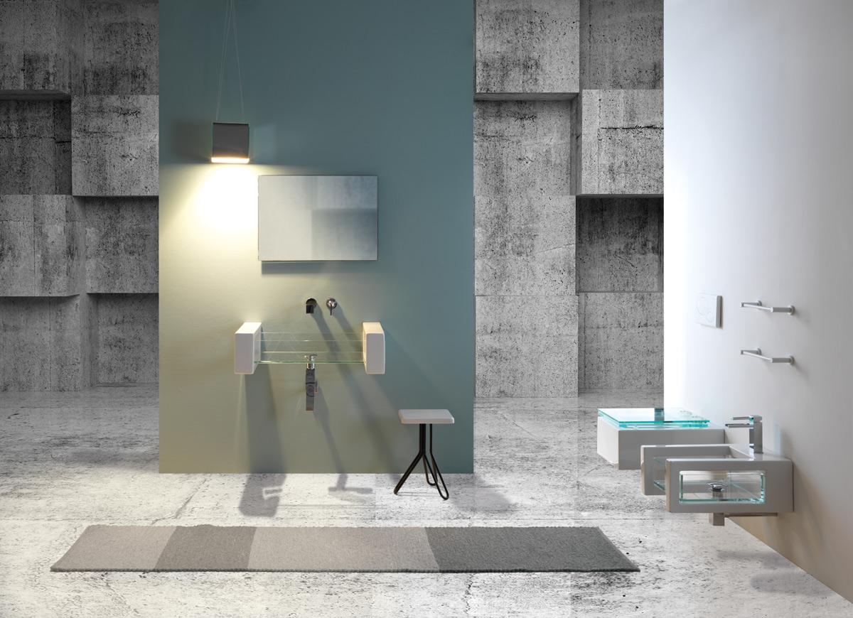 GLLA120 Накладная раковина на столешницу GSG CERAMIC GLASS - Вид №3