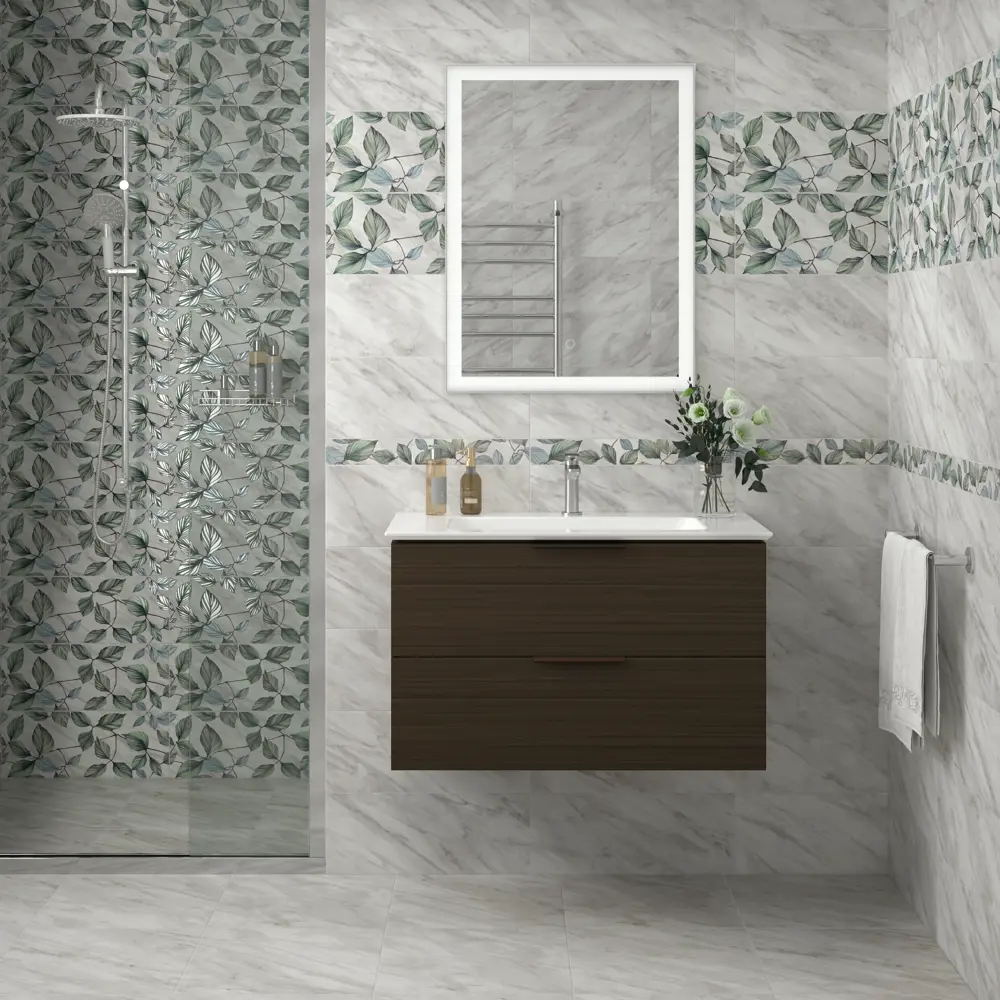 Бордюр настенный Kerama Marazzi Кремона VT/A588/7234 50x6.3 см матовый цвет белый зеленый синий STLM-2010166 - Вид №4
