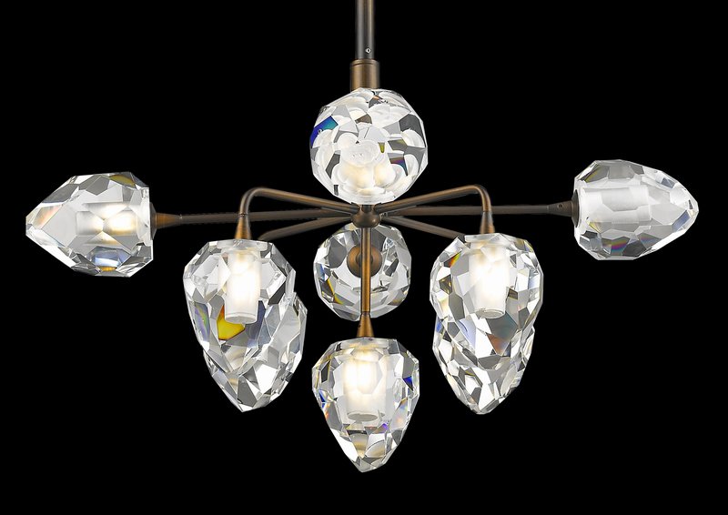 Подвесной светильник On the Rocks 9 от Delight Collection P68038L-9 DELIGHT COLLECTION ДИЗАЙНЕРСКИЕ 243797 Золотой  - Вид №1