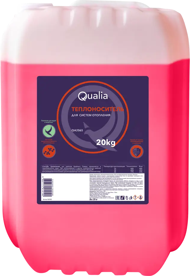 QUALIA Теплоноситель QA2030 -30°C для экологичных систем отопления 88904923