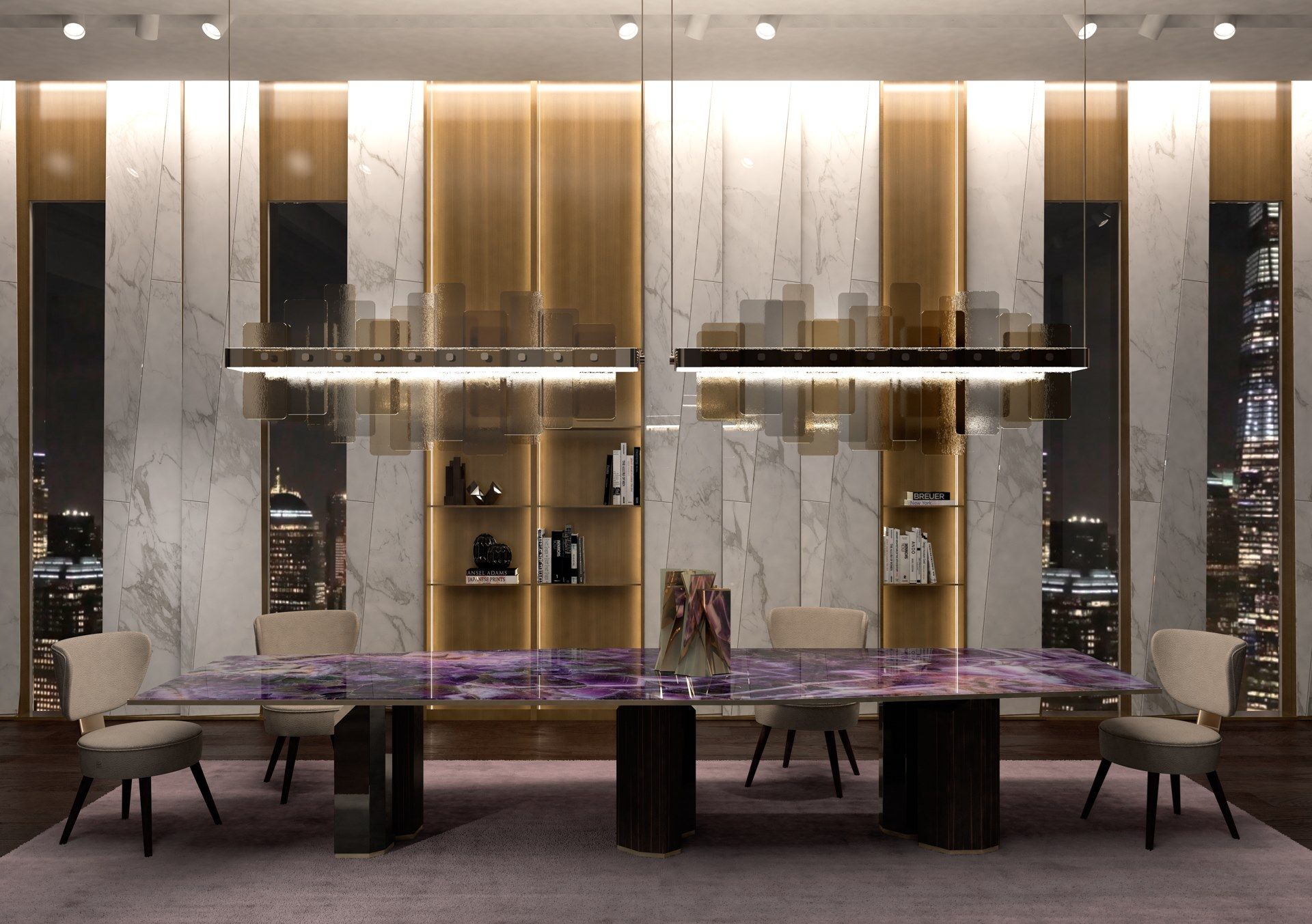 Стеклянный обеденный стол Sicis PHILIPPE ARCH-00125274 - Вид №8