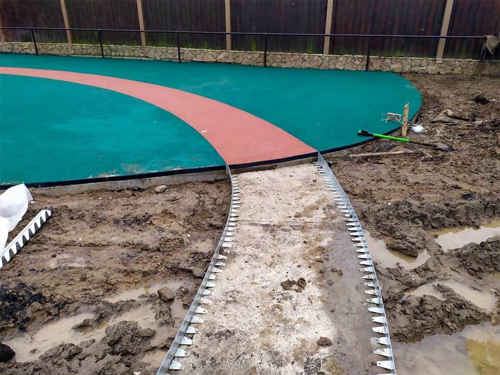 Металлический бордюр 1200*60*45*1,5 компл. ГеоПластБорд GPBST-10 - Вид №9