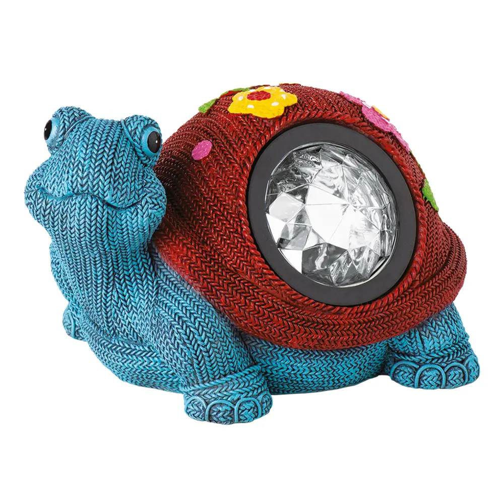 Светильник на солнечных батареях Knitturtle, 19 см, полирезина/полипропен 15673751 STLM-2037558 Santreyd 