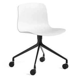 Стул AAC14, белый с черным основанием