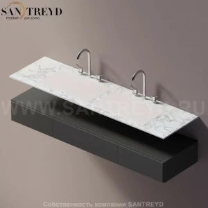 AELLN0CC21618YP Подвесная раковина настенная прямоугольная Agape Ell белая